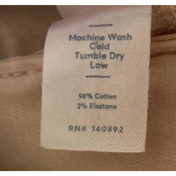 Marine Layer Bridget Crop Pants Size 10 Peach Whip Wide Leg Slim Fit Fall Preppy - Picture 12 of 12